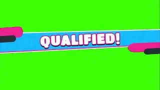 Fall Guys Qualified! Green Screen (Feel Free to Use)
