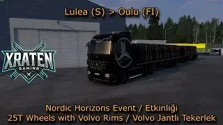 Wheels with Volvo Rims Delivery / Volvo Jantlı Tekerlek Teslimatı / ETS 2 TruckersMP / Logitech G29