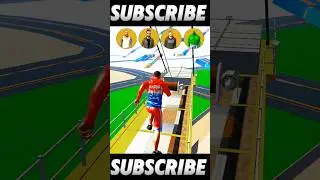 INDIAN BIKE DRIVING 3D 🤯 ALL CHARACTER JUMP 😱 CHALLENGE 💥 | #shorts #gaming #challenge #gta |