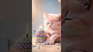 My Pink Cat Made a Candle! 🕯️✨ #ASMR #DIY