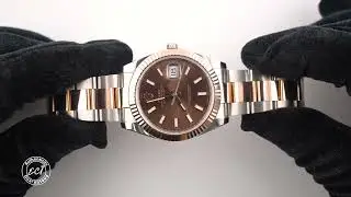 Rolex 126331 Datejust 41 mm Fluted Bezel Chocolate Brown Dial Oyster Bracelet Box and Papers 2018