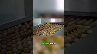 Inside the Egg Factory: 130,000 Eggs About to Hatch! #shorts