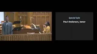 Paul Anderson II: Is There Anybody Here arr  Undine Smith Moore