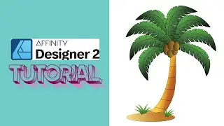 Affinity Designer 2 Palma Cartoon, TUTORIAL step by step
