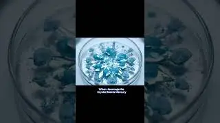 When Jeremejevite Crystal Meets Mercury #asmr #science