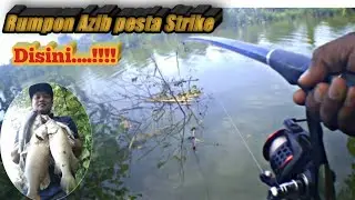 Pesta Strike Barramundi Liar di Spot Rumpon Azib Sungai Tanah Timbul Cilamaya karawang