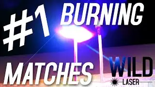 BLUE LASER 5000MW BURNING MATCHES