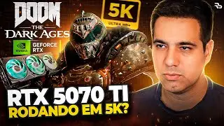 RTX 5070 TI em 5K no DOOM Dark Ages | O Frame gen 4x est&aacute; sensacional!