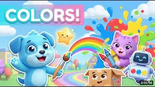 Learn Colors with Pixel Pals! Red, Blue, Yellow & Green | Kids Cartoon (Ep. 2)