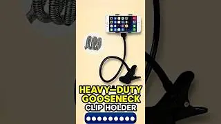 Heavy‑Duty Gooseneck Clip Holder &ndash; Desk&nbsp;&&nbsp;Bed Setup