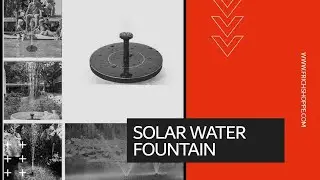 Solar Water Fountain