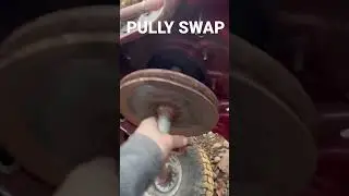 Lawnmower pulley swap