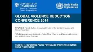 Patrick Burton - Making the Police More Effective and Accountable