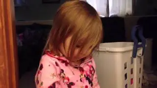Clementine eating dog food