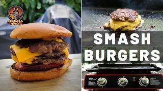 Smash Burgers on Royal Gourmet Portable Griddle