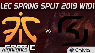 FNC vs SK Highlights LEC Spring Split 2019 Fnatic vs SK Gaming By Onivia