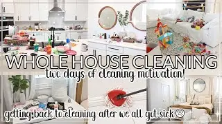 NEW ✨WHOLE HOUSE CLEAN WITH ME!! | two days of cleaning motivation | clean with me