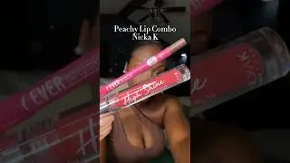 A Lip Combo 🍑🩷✨ #nickak #peachylips #lipcombo