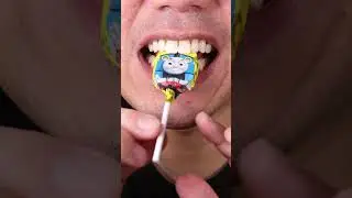 ASMR | Thomas & Friends Crunchy Chocolate Lollipops | Can You Name the Character?