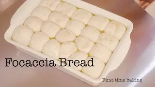 First Time Making Focaccia Bread at Home (Easy & Fluffy) #homemadebread #focacciabread #bakingvlog