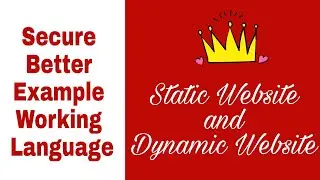 Static and Dynamic Website Explained with Example