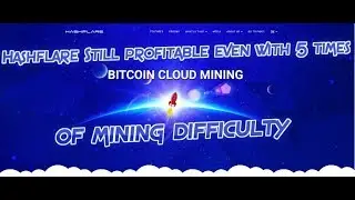 Hashflare still profitable even with future possible mining difficulty