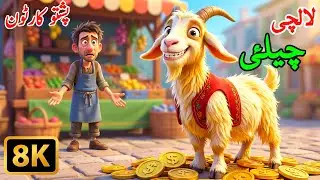 لالچی چیلئ | Pashto Cartoon | The Greedy Goat