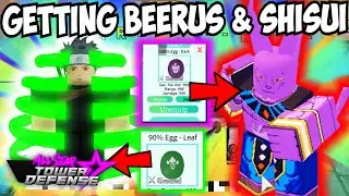 BEERUS + SHISUI EVENT! All Star Tower Defense Carries NEW UNITS ASTD LIVE BANNER