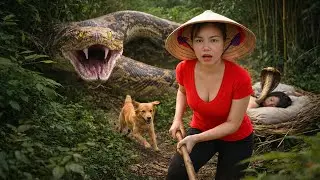 72 Hours Hunting a Giant Python That Invaded the Farm | Lurking Beside a Sleeping Girl