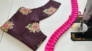 Modern Blouse Design Back | Blouse Back Designs | Cutting And Stitching Back Neck Blouse Design