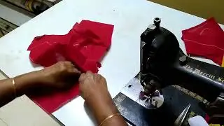 Back Opening Blouse stretching