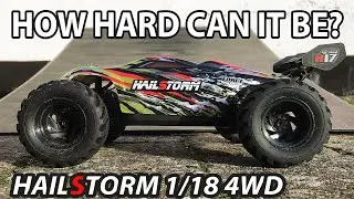 Jumping the HBX Hailstorm 1/18 4WD High Speed RC Car Truggy! (GoPro Hero 8 Black Test!)