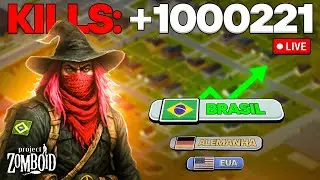 🔴 AO VIVO | 1 MILHÃO DE  KILLS  7 anos de Sobrevivência | O MUNDIAL DE ZOMBOID 🇧🇷