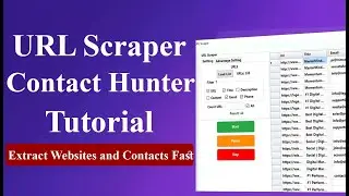 URL Scraper & Contact Hunter Tutorial | Extract Websites and Contacts Fast #contact #automation