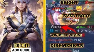 AOV Bright GamePlay - PLAYING IN DARK SLAYER AGAINT , BUILD BRIGHT DAMAGE 2024, PRO BRIGHT MOMENT
