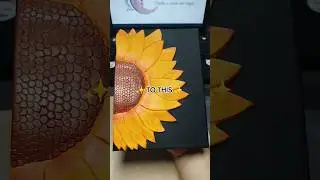My first Sunflower 3D on canva 😍 #clay #art #smallbusiness #sunflower #canvas #3d