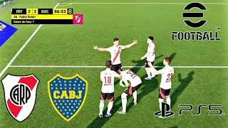 River Plate vs Boca Juniors | Efootball 2025 | (Next Gen) Ps5 | Gameplay
