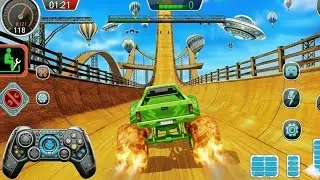 🚨MEGA RAMP MONSTER TRUCK Stunts & CRASHES! (Game Play/Wala Game) | Android Gameplay
