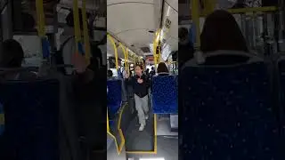 Inspector on the bus checking the bus card#ridingbus #fypシ゚viral
