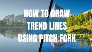How to draw trend lines using Pitch Fork #pitchfork #trendline #supportandresistance