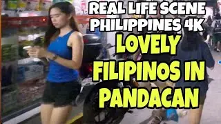 LOVELY FILIPINOS IN PANDACAN BAYAN WEST ZAMORA PACO MANILA NIGHT TOUR WALKING TOUR IN PHILIPPINES 4K