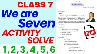 We are Seven  question answer// We are Seven class 7 activity // We are Seven by William Wordsworth