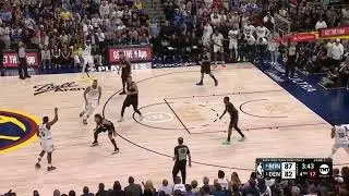 Naz Reid blocks Jokić and flies up for the jackhammer putback finish I May 19, 2024 #nbaplayoffs2024