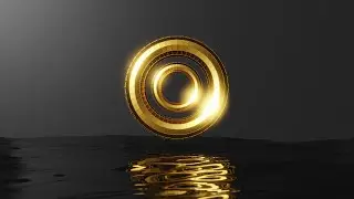 Golden Donuts 4K ⭕️ Background With Black liquid Wallpaper