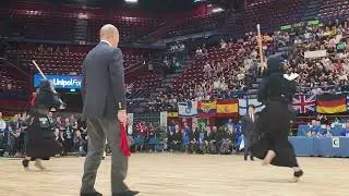 19WKC World Kendo Championship Women's Teams Usa vs France