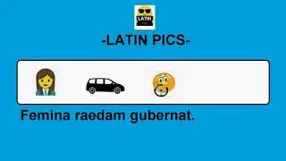 Latin Pics #3 - Learn Latin with emojis - SUBJECT OBJECT VERB