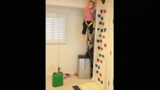 Toddler Climbing Wall w/ Counter Weight--Lucky Lily Ann Family Adventures