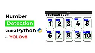 Number Detection System using Python & YOLOv8 | Live Number Detection through the Webcam