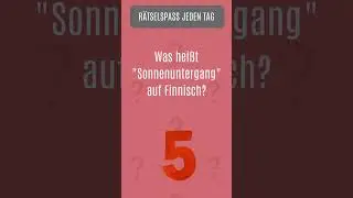 Rate mal: Was hei&szlig;t 