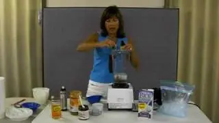 Debbie DeMaria making Rice Dream Ice Cream with Almond Butter